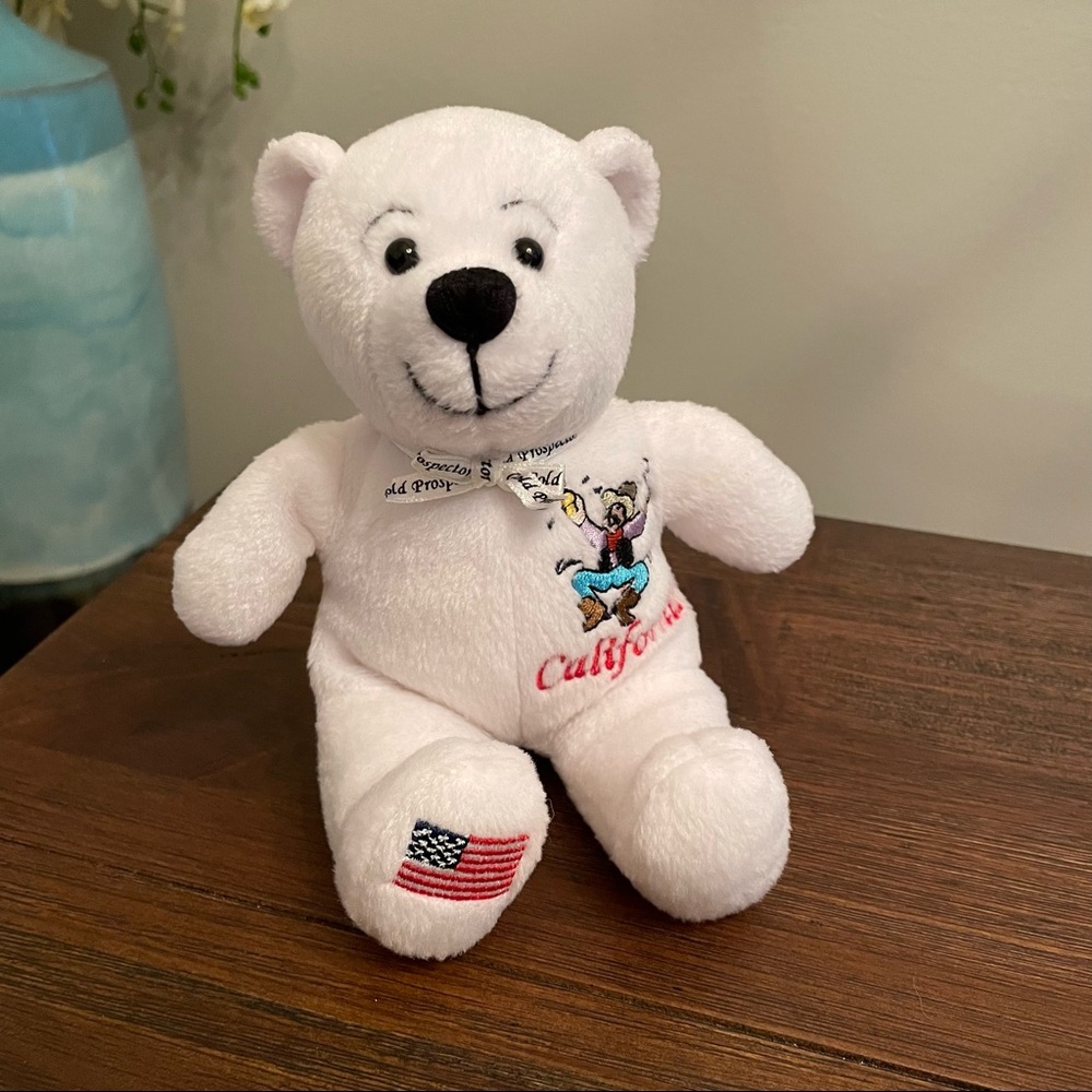 SOLD🌷Super Cute 7” California The Golden State Souvenir Teddy Bear by Symbolz